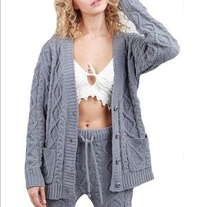 POL cable knit cardigan